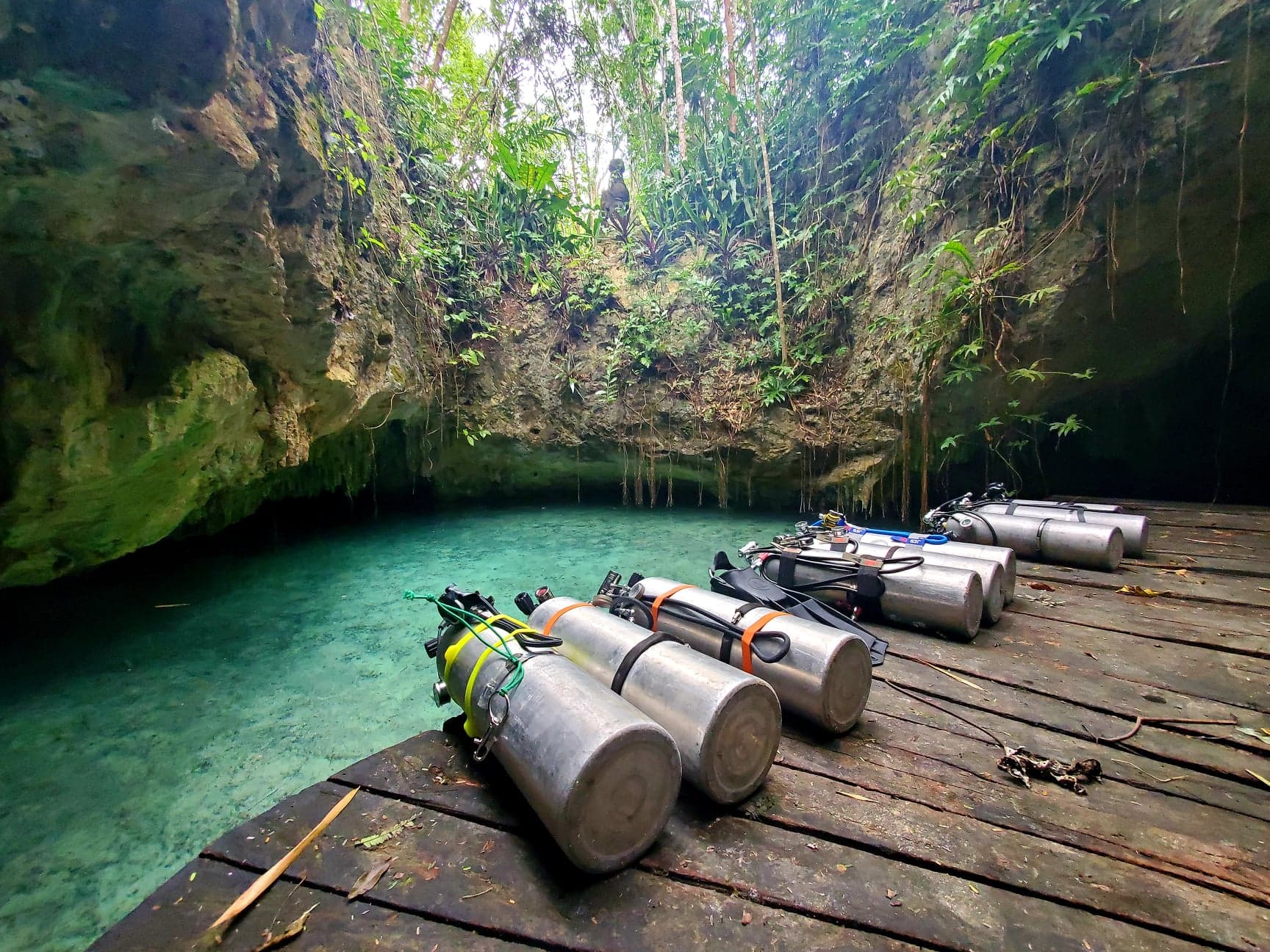 cave diving